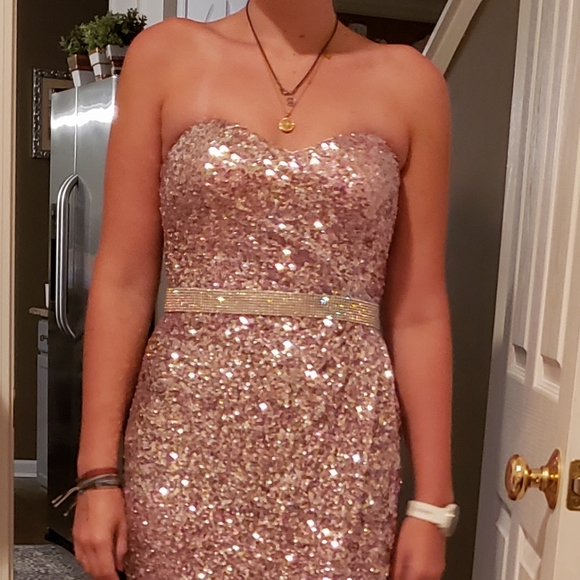 Pink Sparkly Formal Dress - Picture 4 of 5